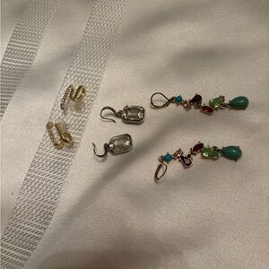 Multi-Color Drop Earrings Set — Women’s Fashion Jewelry